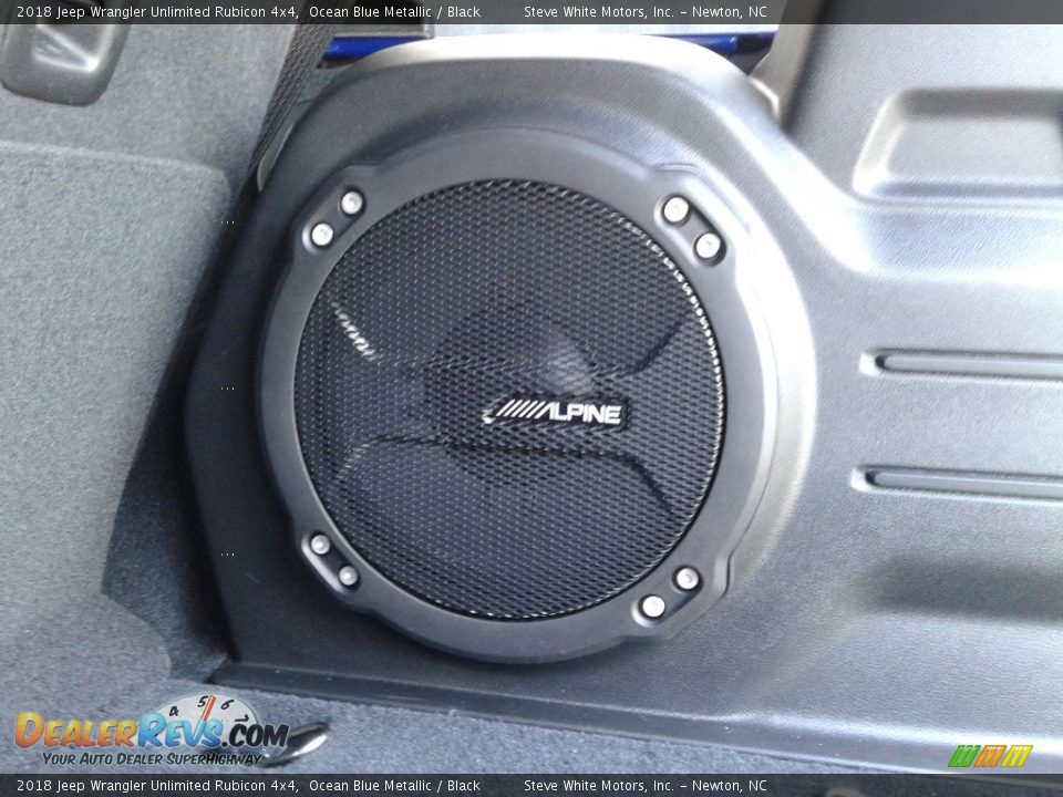 2018 Jeep Wrangler Unlimited Rubicon 4x4 Ocean Blue Metallic / Black Photo #14
