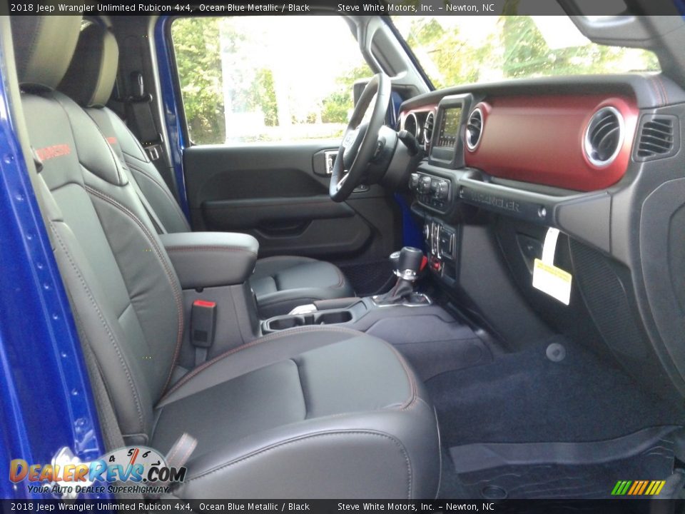 2018 Jeep Wrangler Unlimited Rubicon 4x4 Ocean Blue Metallic / Black Photo #18