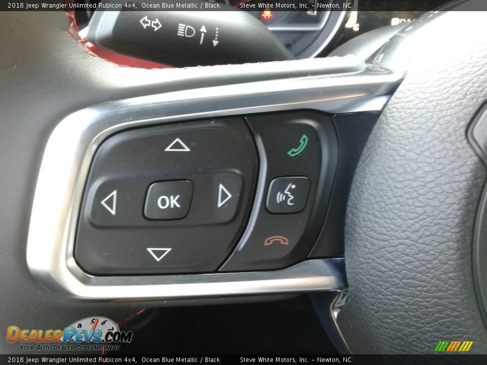 2018 Jeep Wrangler Unlimited Rubicon 4x4 Ocean Blue Metallic / Black Photo #20