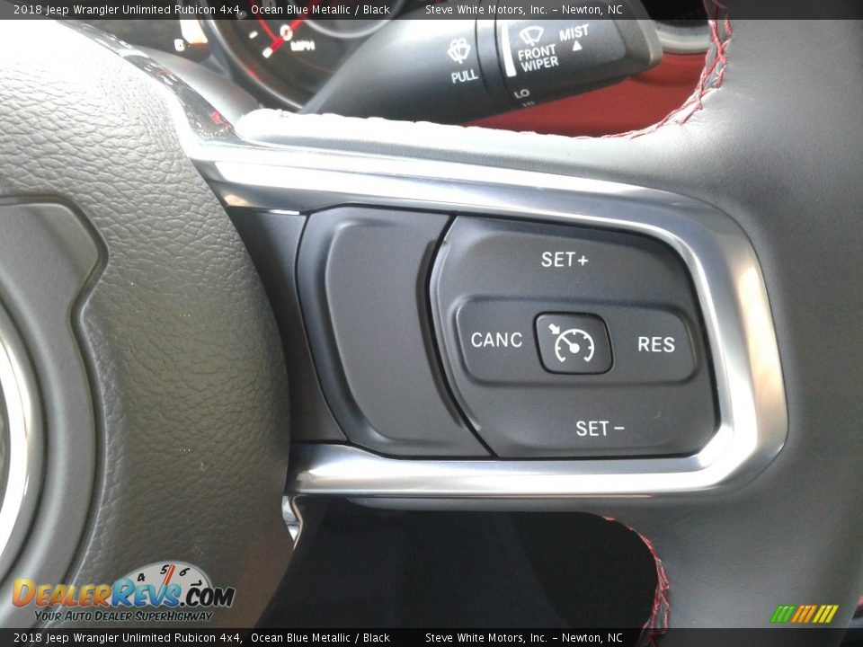 2018 Jeep Wrangler Unlimited Rubicon 4x4 Ocean Blue Metallic / Black Photo #21