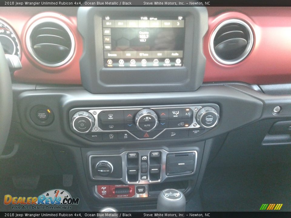 2018 Jeep Wrangler Unlimited Rubicon 4x4 Ocean Blue Metallic / Black Photo #23