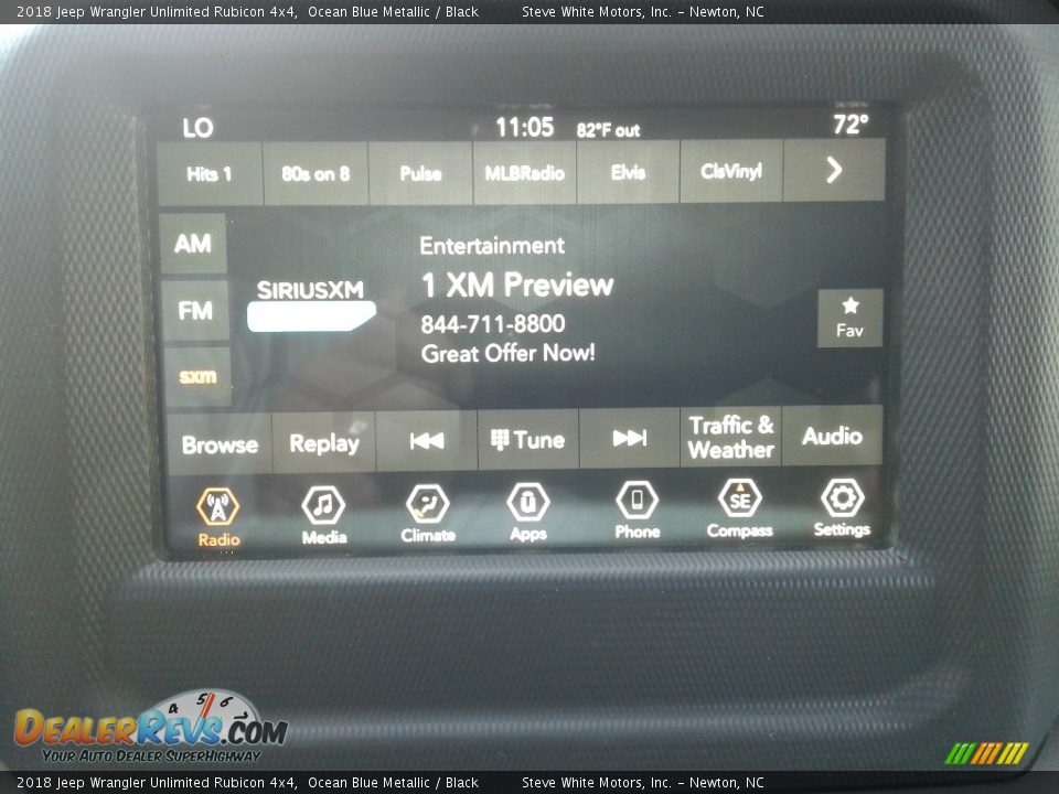 2018 Jeep Wrangler Unlimited Rubicon 4x4 Ocean Blue Metallic / Black Photo #24