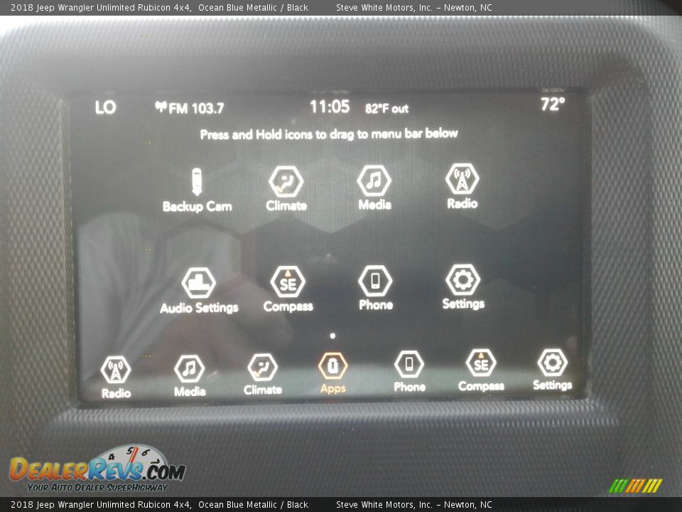 2018 Jeep Wrangler Unlimited Rubicon 4x4 Ocean Blue Metallic / Black Photo #26