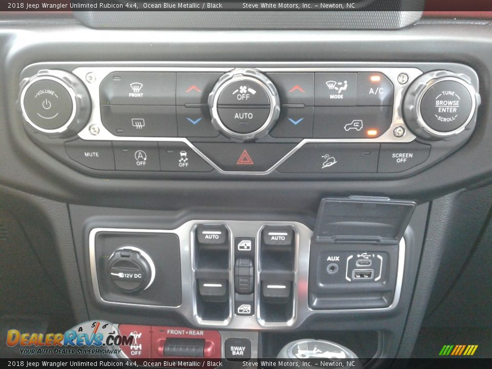 2018 Jeep Wrangler Unlimited Rubicon 4x4 Ocean Blue Metallic / Black Photo #30