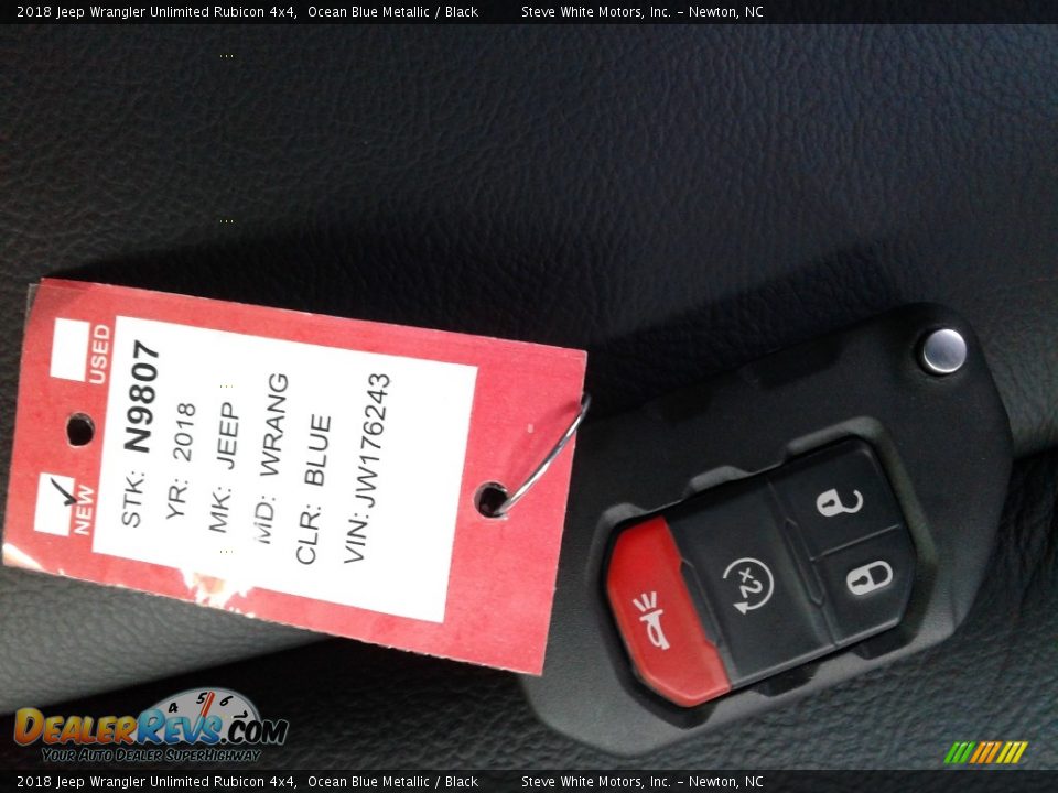 2018 Jeep Wrangler Unlimited Rubicon 4x4 Ocean Blue Metallic / Black Photo #33