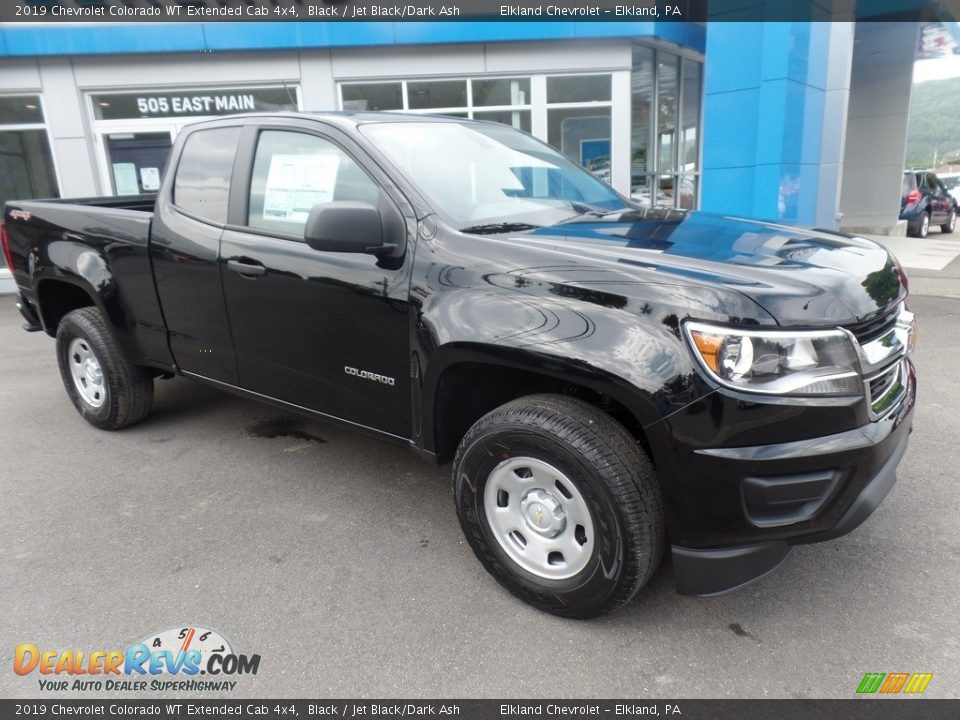 2019 Chevrolet Colorado WT Extended Cab 4x4 Black / Jet Black/Dark Ash Photo #1