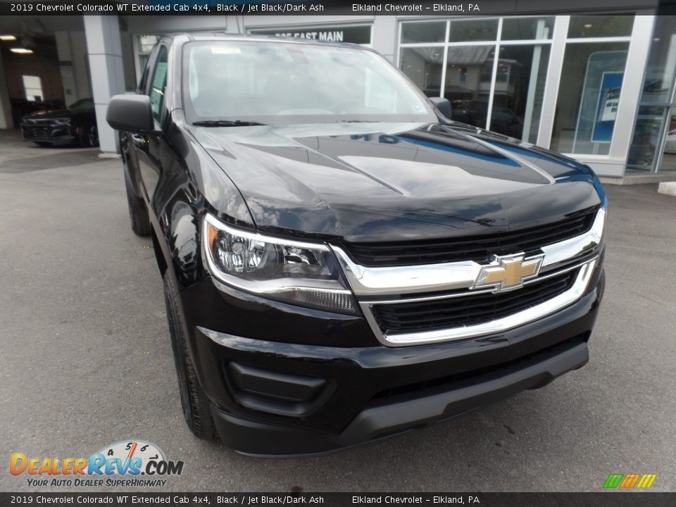 2019 Chevrolet Colorado WT Extended Cab 4x4 Black / Jet Black/Dark Ash Photo #2