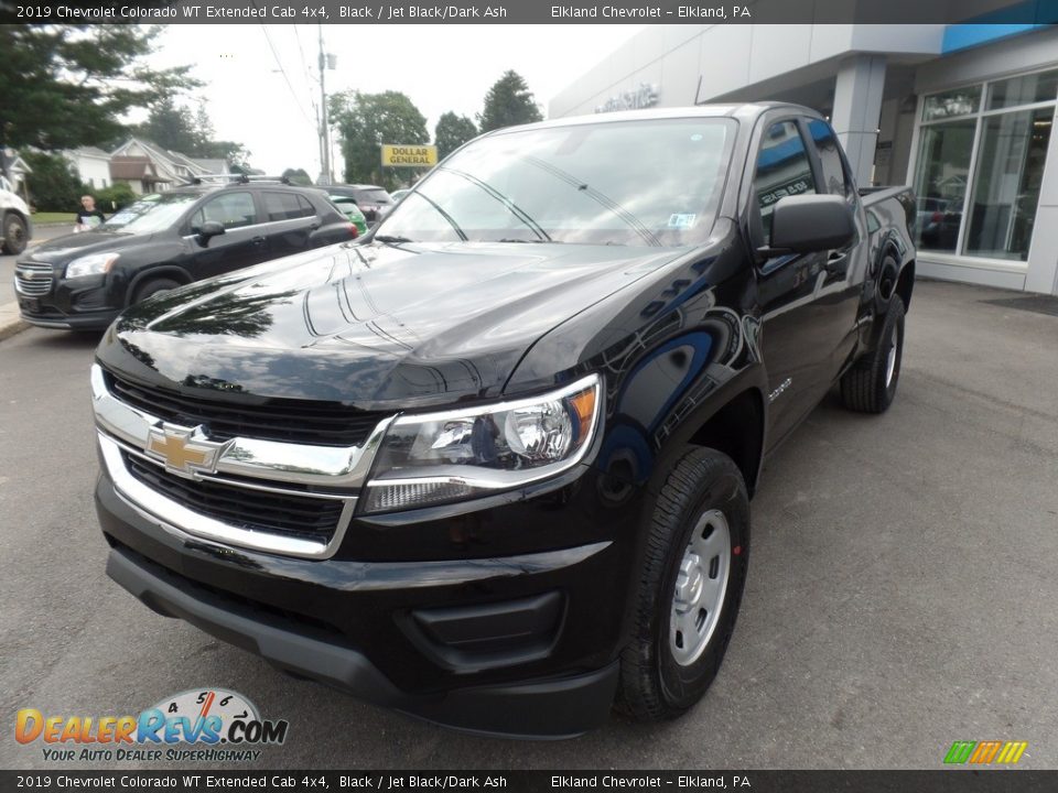 2019 Chevrolet Colorado WT Extended Cab 4x4 Black / Jet Black/Dark Ash Photo #4