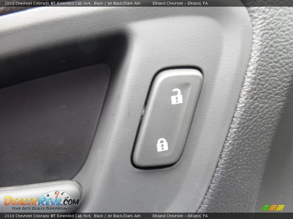 2019 Chevrolet Colorado WT Extended Cab 4x4 Black / Jet Black/Dark Ash Photo #21