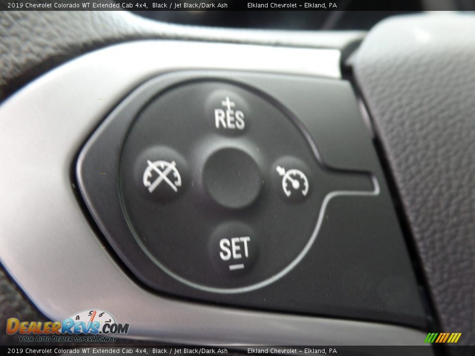 2019 Chevrolet Colorado WT Extended Cab 4x4 Black / Jet Black/Dark Ash Photo #23
