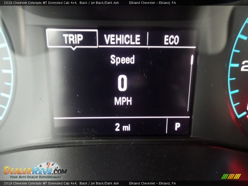 2019 Chevrolet Colorado WT Extended Cab 4x4 Black / Jet Black/Dark Ash Photo #25