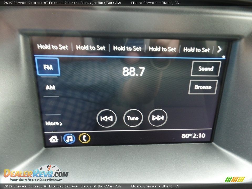 2019 Chevrolet Colorado WT Extended Cab 4x4 Black / Jet Black/Dark Ash Photo #28