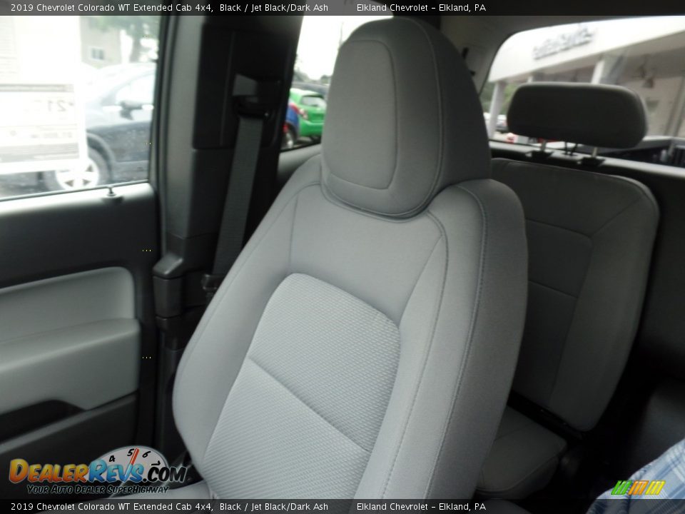 2019 Chevrolet Colorado WT Extended Cab 4x4 Black / Jet Black/Dark Ash Photo #34
