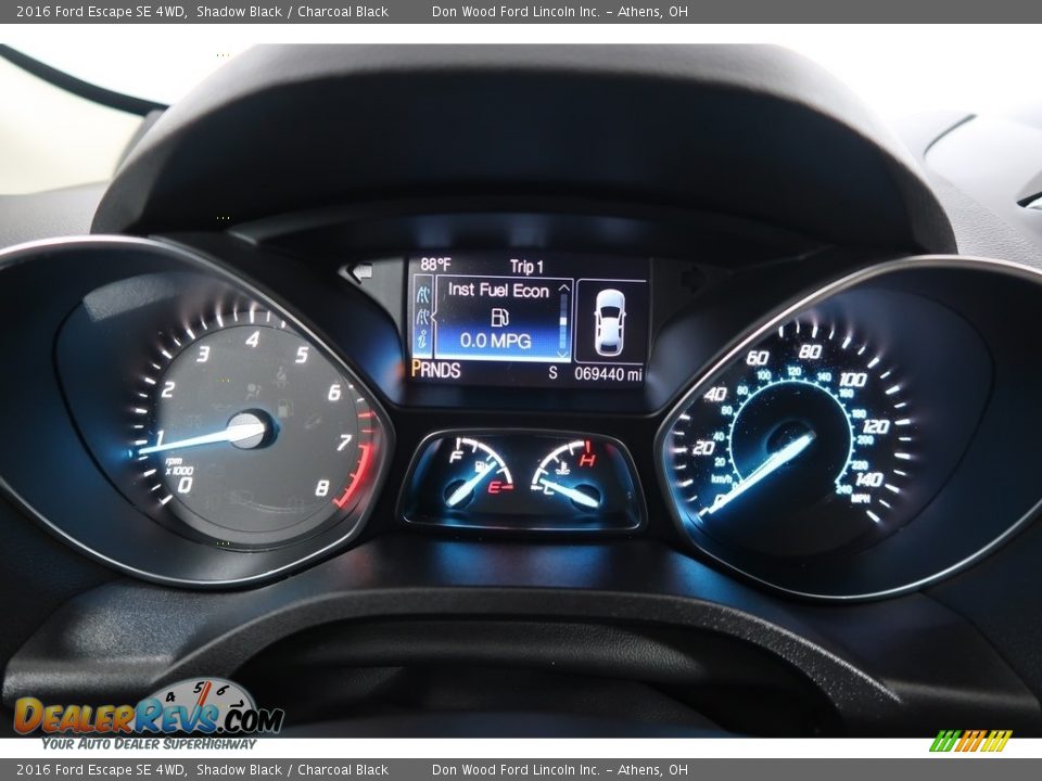 2016 Ford Escape SE 4WD Shadow Black / Charcoal Black Photo #19