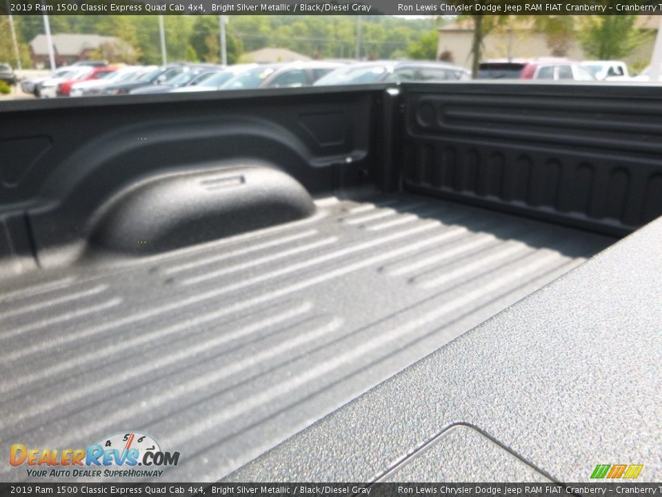 2019 Ram 1500 Classic Express Quad Cab 4x4 Bright Silver Metallic / Black/Diesel Gray Photo #12
