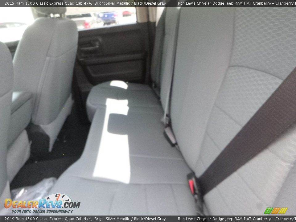 2019 Ram 1500 Classic Express Quad Cab 4x4 Bright Silver Metallic / Black/Diesel Gray Photo #13