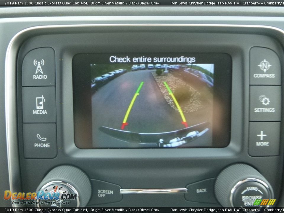 2019 Ram 1500 Classic Express Quad Cab 4x4 Bright Silver Metallic / Black/Diesel Gray Photo #19