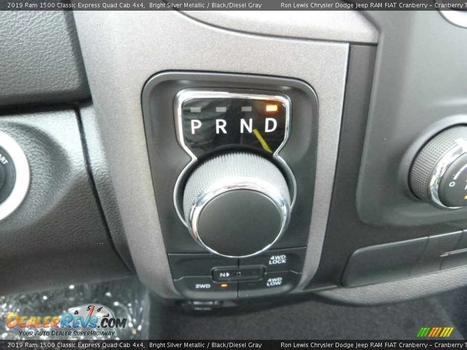 2019 Ram 1500 Classic Express Quad Cab 4x4 Bright Silver Metallic / Black/Diesel Gray Photo #20