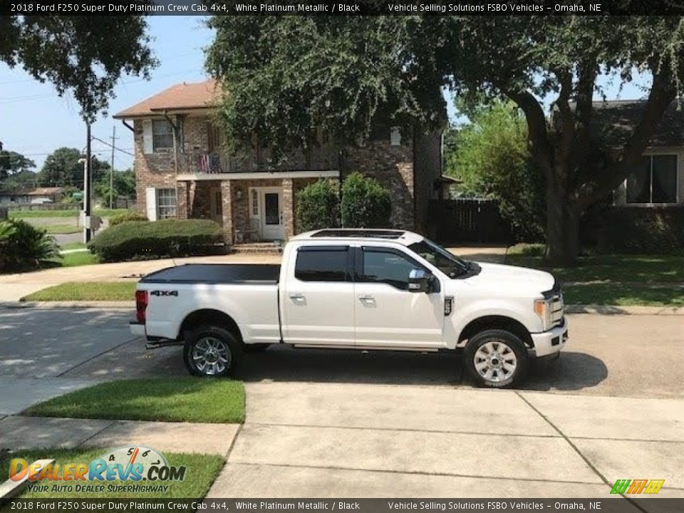 2018 Ford F250 Super Duty Platinum Crew Cab 4x4 White Platinum Metallic / Black Photo #6