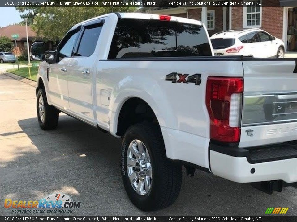 2018 Ford F250 Super Duty Platinum Crew Cab 4x4 White Platinum Metallic / Black Photo #8