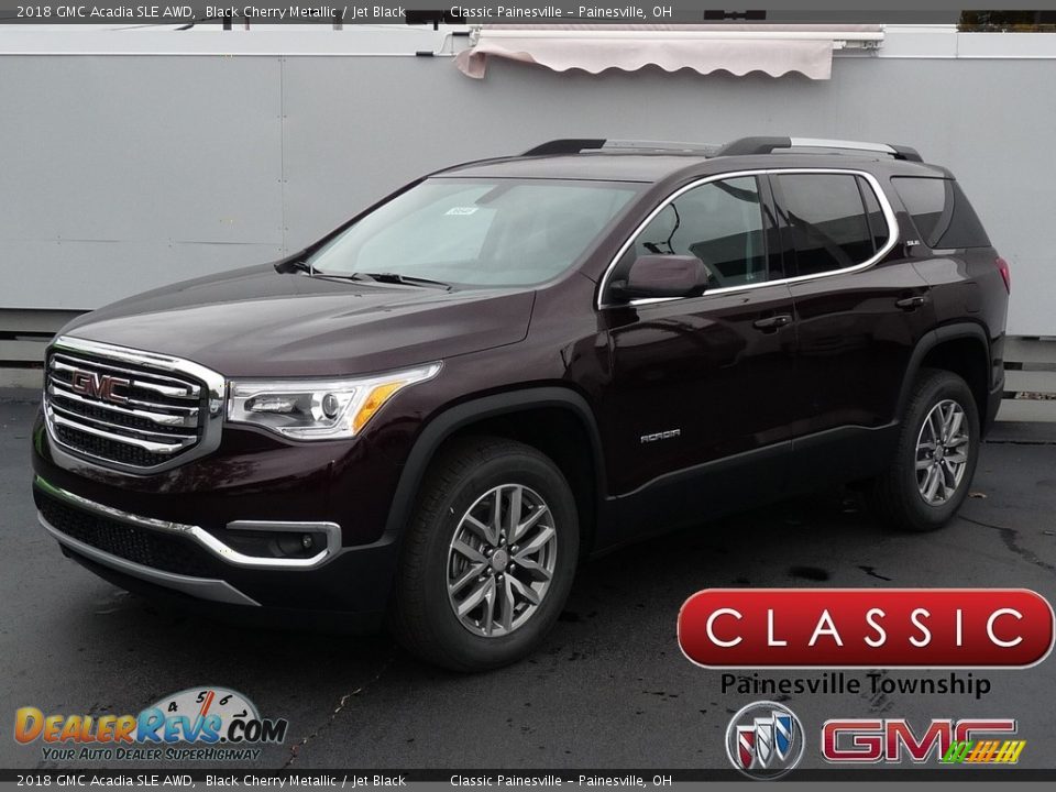 2018 GMC Acadia SLE AWD Black Cherry Metallic / Jet Black Photo #1