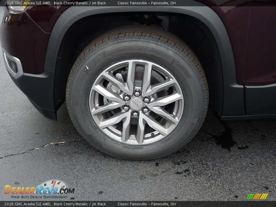 2018 GMC Acadia SLE AWD Black Cherry Metallic / Jet Black Photo #5