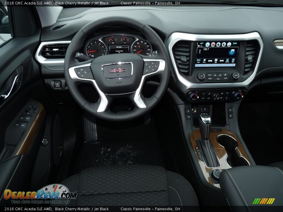 2018 GMC Acadia SLE AWD Black Cherry Metallic / Jet Black Photo #9