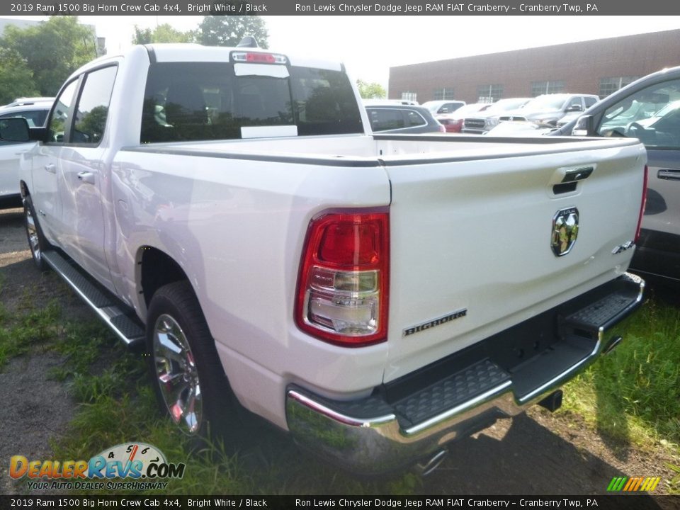 2019 Ram 1500 Big Horn Crew Cab 4x4 Bright White / Black Photo #4