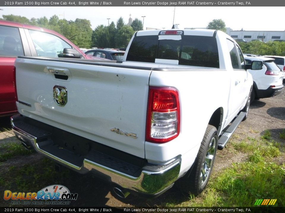 2019 Ram 1500 Big Horn Crew Cab 4x4 Bright White / Black Photo #6