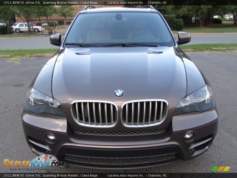 2011 BMW X5 xDrive 50i Sparkling Bronze Metallic / Sand Beige Photo #5