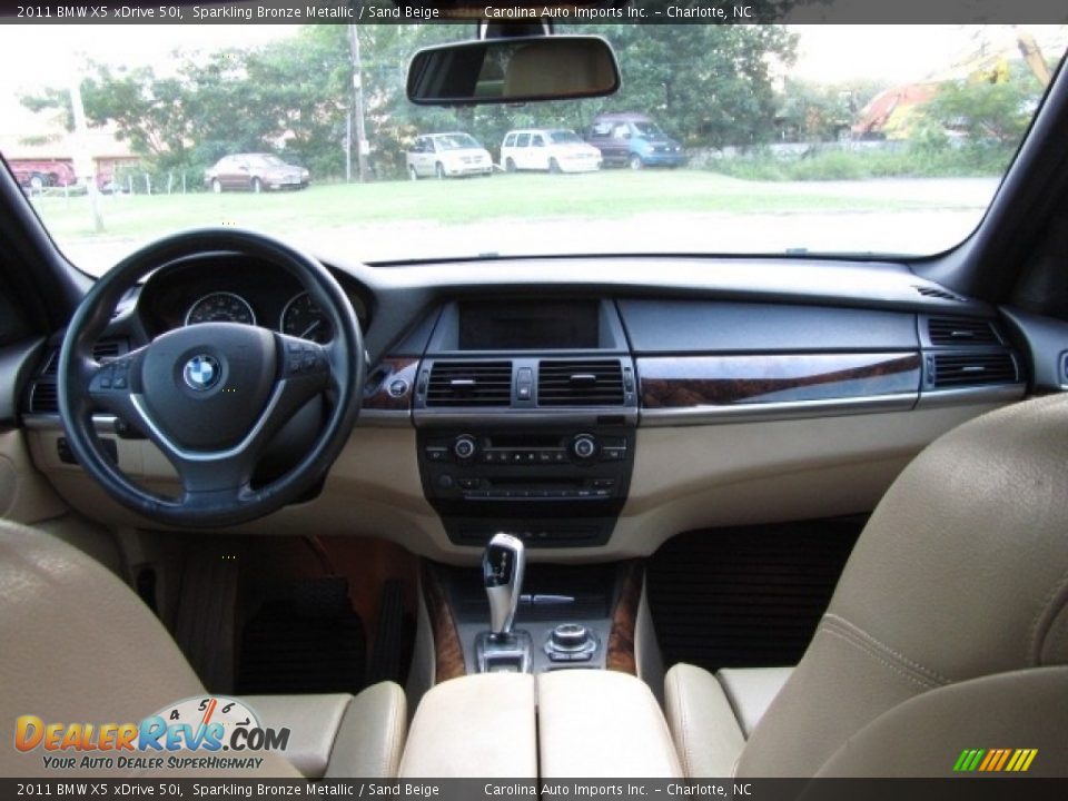 2011 BMW X5 xDrive 50i Sparkling Bronze Metallic / Sand Beige Photo #13