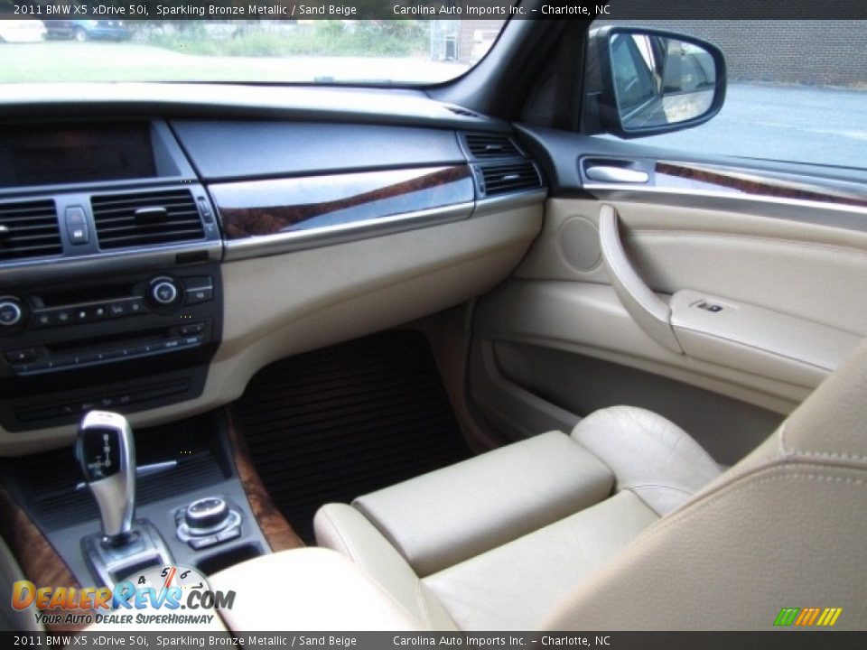 2011 BMW X5 xDrive 50i Sparkling Bronze Metallic / Sand Beige Photo #14
