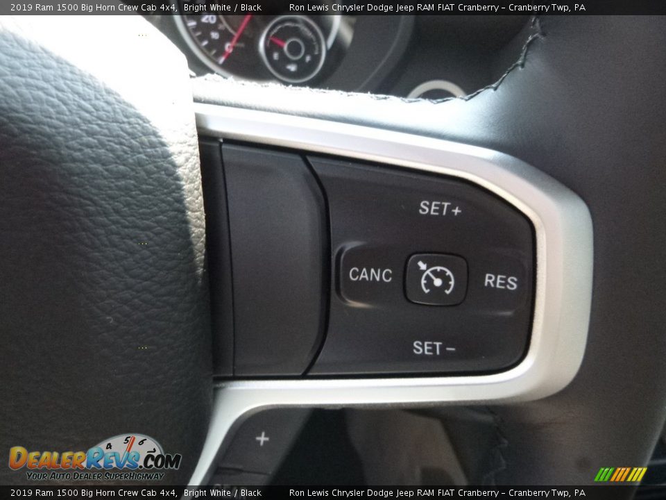 2019 Ram 1500 Big Horn Crew Cab 4x4 Bright White / Black Photo #19