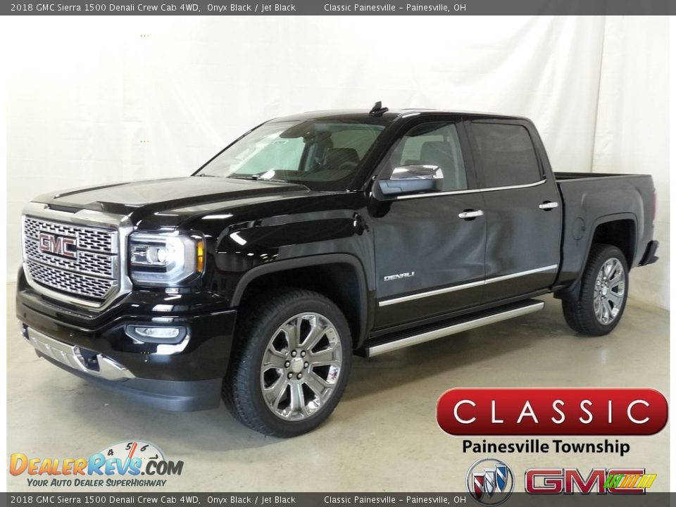 2018 GMC Sierra 1500 Denali Crew Cab 4WD Onyx Black / Jet Black Photo #1
