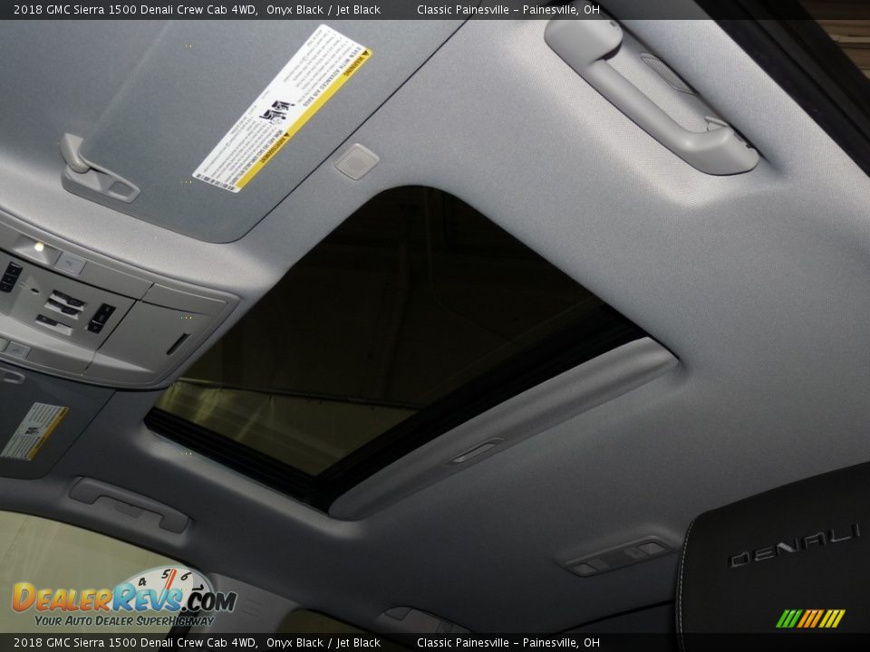2018 GMC Sierra 1500 Denali Crew Cab 4WD Onyx Black / Jet Black Photo #6