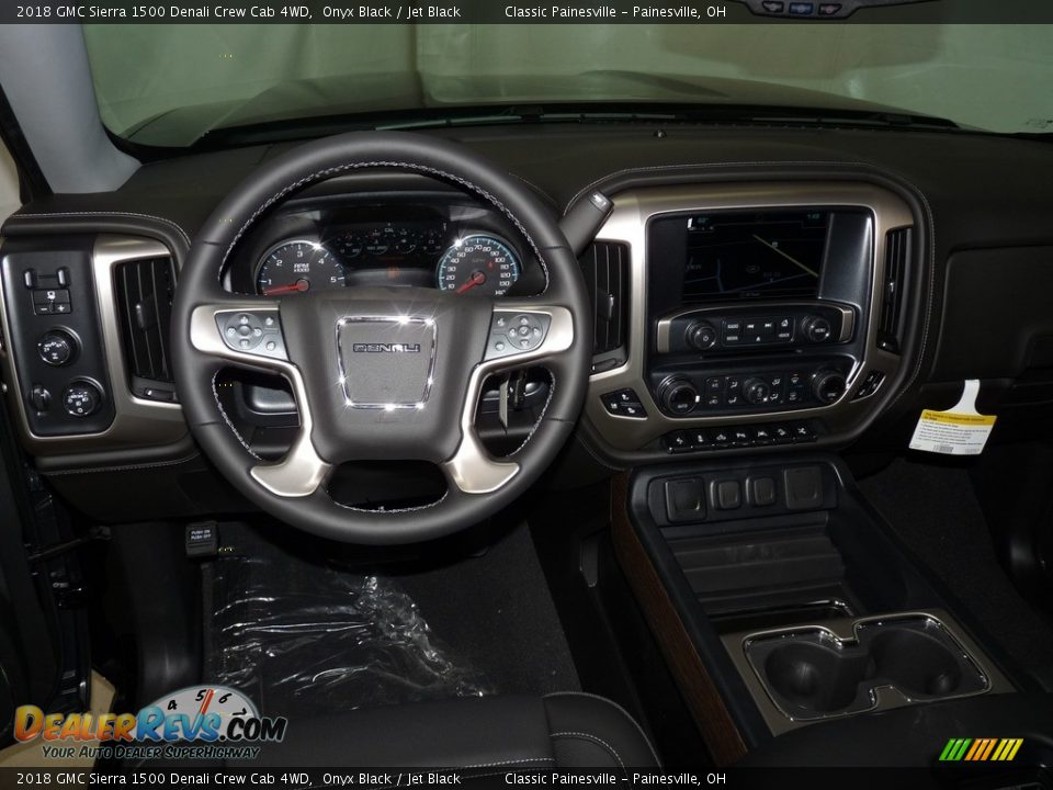 2018 GMC Sierra 1500 Denali Crew Cab 4WD Onyx Black / Jet Black Photo #9
