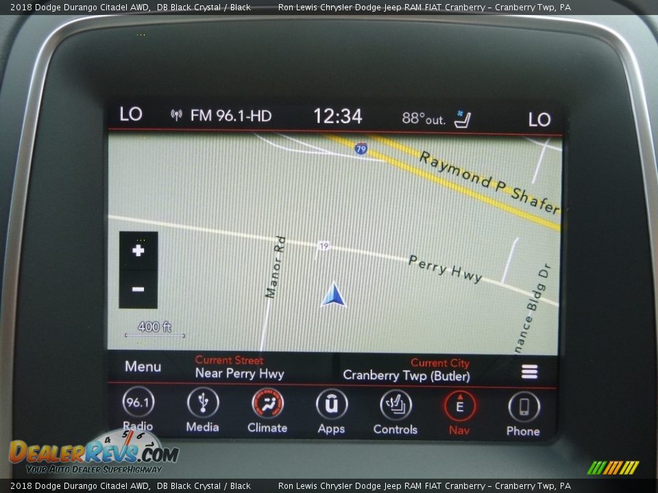 2018 Dodge Durango Citadel AWD DB Black Crystal / Black Photo #19