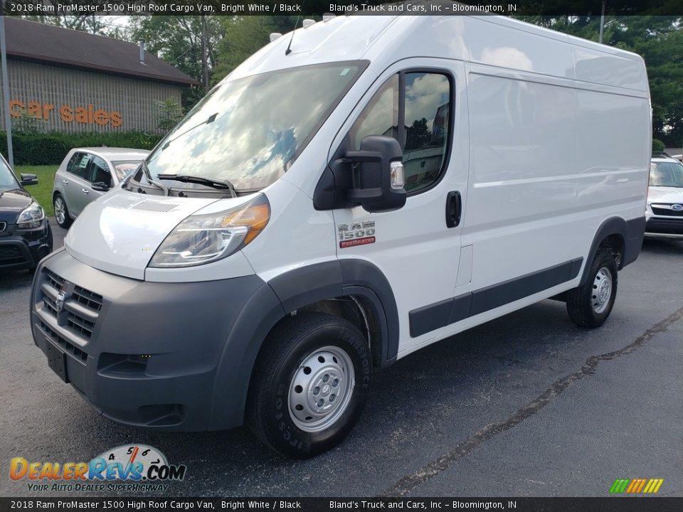 2018 Ram ProMaster 1500 High Roof Cargo Van Bright White / Black Photo #2