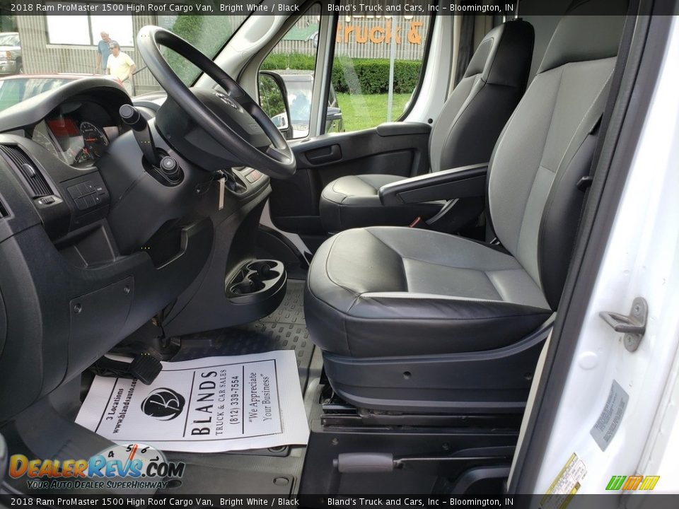 2018 Ram ProMaster 1500 High Roof Cargo Van Bright White / Black Photo #6