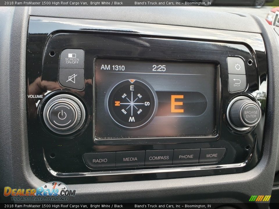2018 Ram ProMaster 1500 High Roof Cargo Van Bright White / Black Photo #16