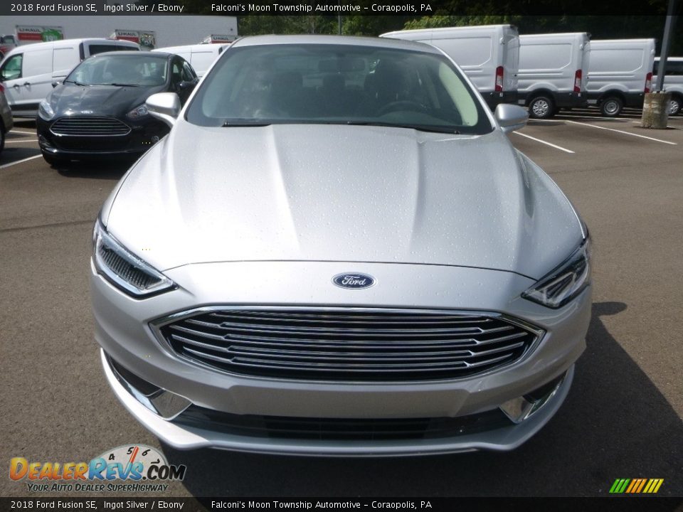 2018 Ford Fusion SE Ingot Silver / Ebony Photo #4