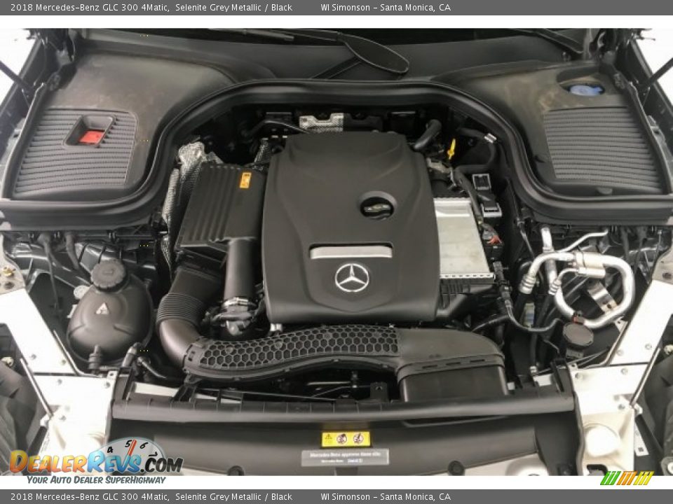 2018 Mercedes-Benz GLC 300 4Matic Selenite Grey Metallic / Black Photo #8