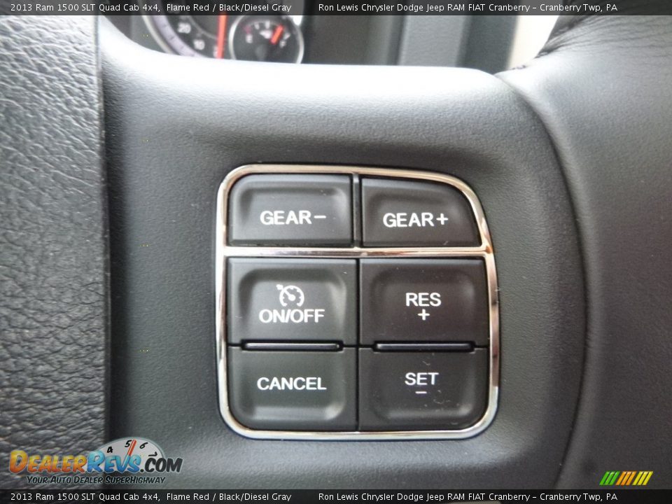 2013 Ram 1500 SLT Quad Cab 4x4 Flame Red / Black/Diesel Gray Photo #19