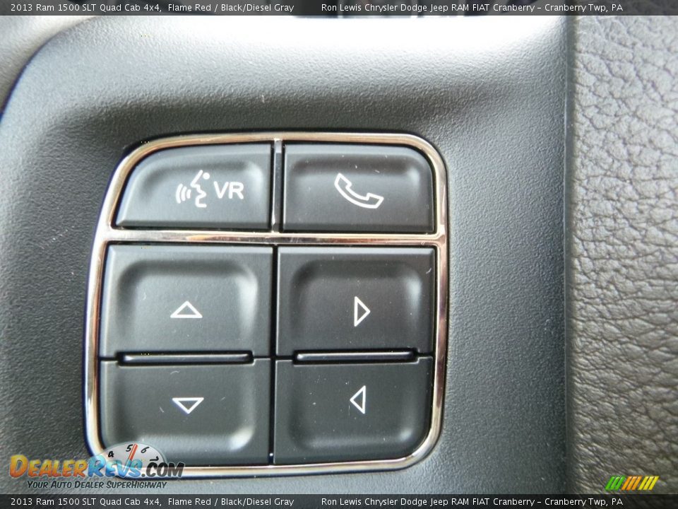 2013 Ram 1500 SLT Quad Cab 4x4 Flame Red / Black/Diesel Gray Photo #20