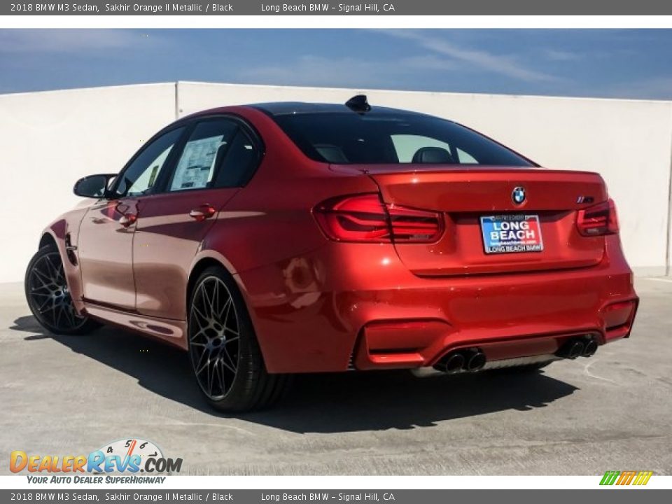 2018 BMW M3 Sedan Sakhir Orange II Metallic / Black Photo #2