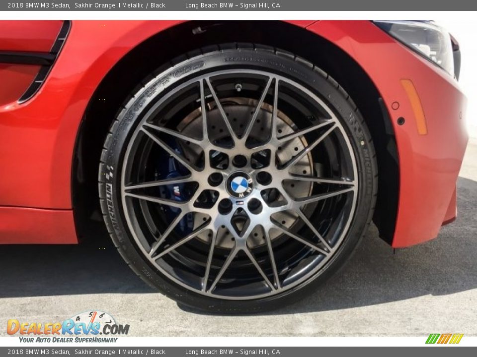 2018 BMW M3 Sedan Sakhir Orange II Metallic / Black Photo #9