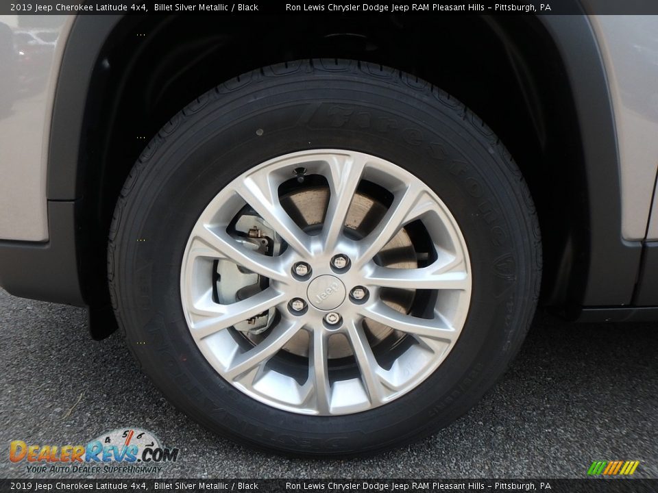 2019 Jeep Cherokee Latitude 4x4 Billet Silver Metallic / Black Photo #9