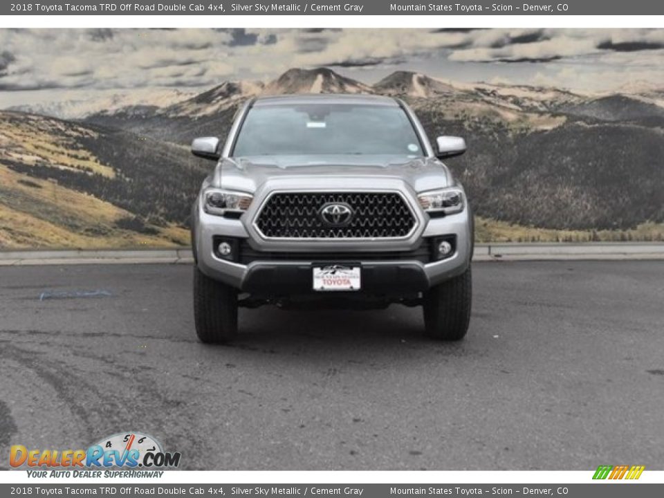 2018 Toyota Tacoma TRD Off Road Double Cab 4x4 Silver Sky Metallic / Cement Gray Photo #2