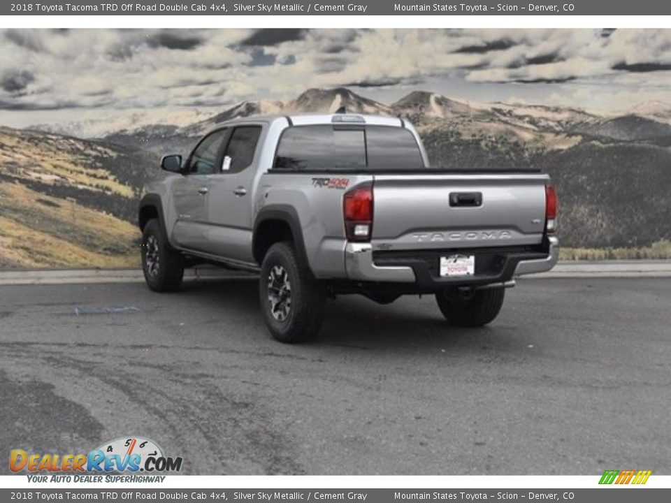 2018 Toyota Tacoma TRD Off Road Double Cab 4x4 Silver Sky Metallic / Cement Gray Photo #3