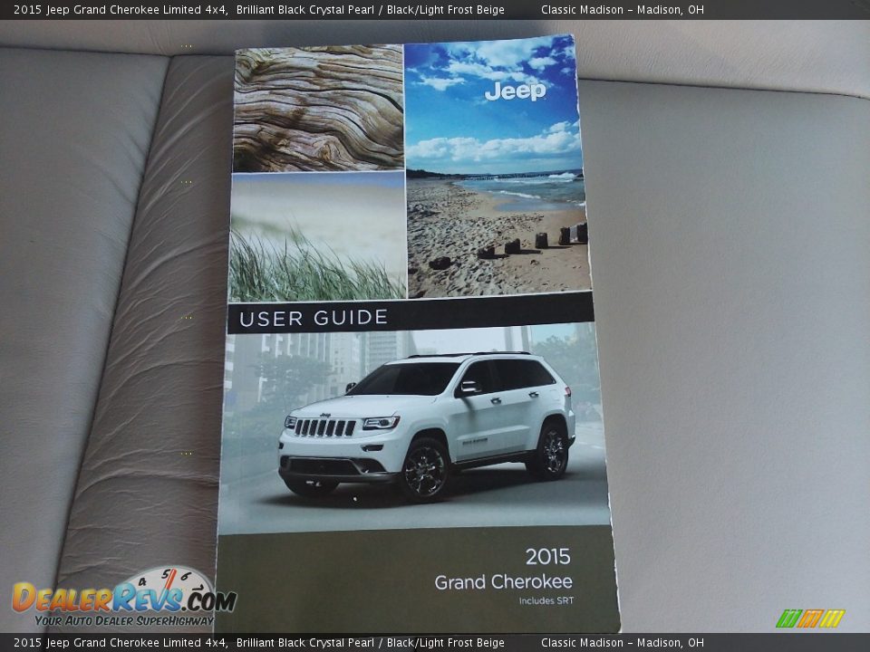 2015 Jeep Grand Cherokee Limited 4x4 Brilliant Black Crystal Pearl / Black/Light Frost Beige Photo #24